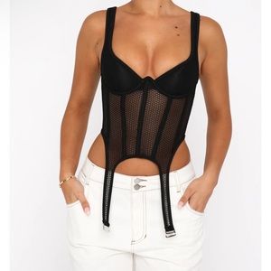 White fox enlighten me bustier black